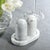 Refined yet functional, this Marble Salt and Pepper Shaker Set comes with an elegantly crafted oval marble tray. The...