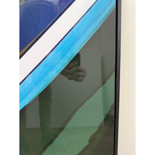 Early 21st Century Island Paradise 1, Abstract Framed Photograph of Boat Reflection in Water, Artist Geoffrey Baris For Sale - Image 5 of 7