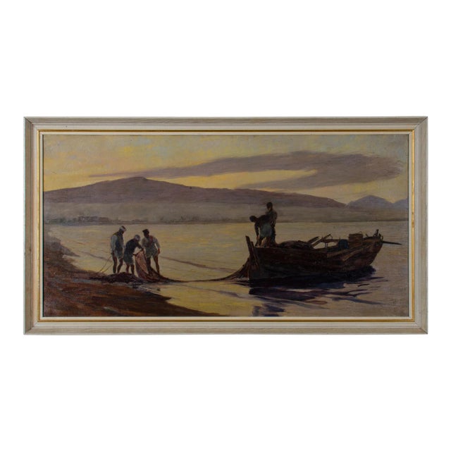 Early 20th Century Philip Thomson Gilchrist Oil Painting For Sale