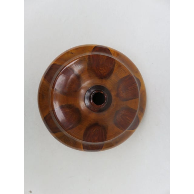 Vintage Art Deco Wooden Mushroom Table Lamps, Set of 2 For Sale - Image 11 of 18