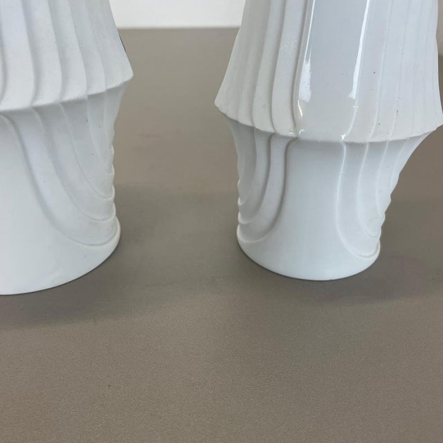 Op Art Porcelain Vases from Royal Bavaria KPM, Germany, 1970s, Set of 2 For Sale - Image 15 of 18