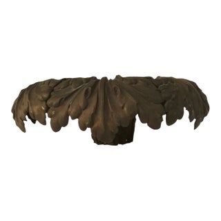 1980s Metal Architectural Acanthus Leaf Capital For Sale