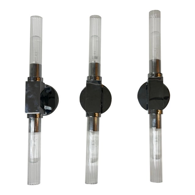 Jonathan Browning for Restoration Hardware Cannele Sconces, Set of Three For Sale