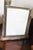 1920s Art Deco Swing Tilt Photo Frame 8x10 Distressed Silver Wood Vanity Table Frame For Sale - Image 5 of 8