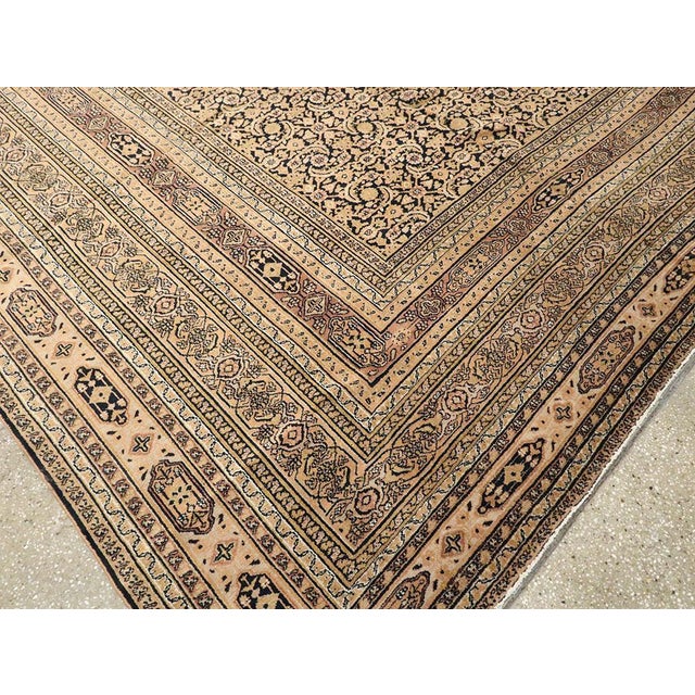 Camel Galerie Shabab Collection Early 20th Century Persian Khorassan Carpet For Sale - Image 8 of 9