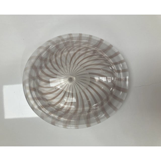 Vintage John Geci Penland Signed Artglass Bowl For Sale In Raleigh - Image 6 of 8