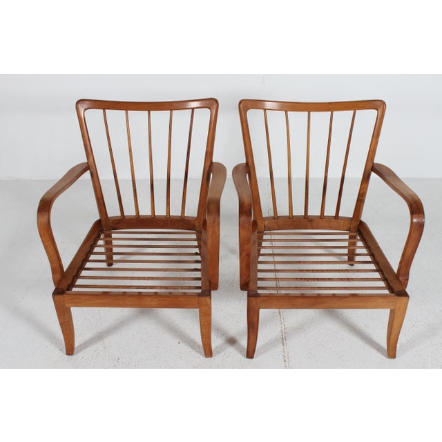 Mid-Century Ash Easy Chairs from Knoll Antimott, Germany, 1960s, Set of 2 For Sale - Image 12 of 15