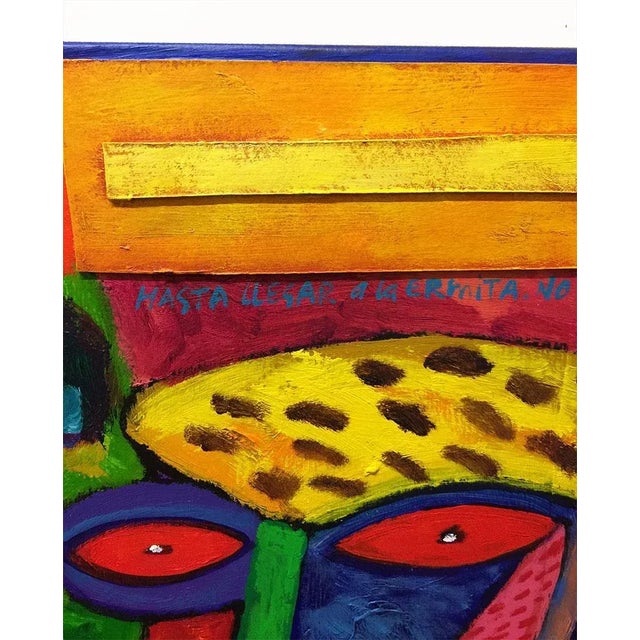 Clemens Briels, Hasta llegar a la ermita, no me digas que me quiere, 2001, Acrylic and Collage on Canvas For Sale - Image 3 of 10