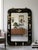 Chinoiserie Vintage Chinese Black Lacquer Chinoiserie Wall Mirror With Mother-of-Pearl Inlay, 40" X 30" For Sale - Image 3 of 15