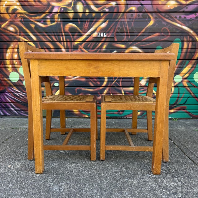Muelbles Tropicales Mexican Mid Century Modern Game Table Set For Sale - Image 4 of 12