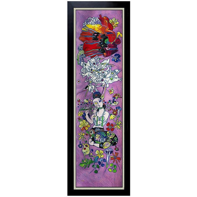 Contemporary Late 20th Century Four Songs of Spring, Jiang Tiefeng, Set of 4 For Sale - Image 3 of 8