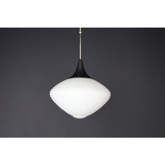 Large Mid-Century Pendant in Opaline Glass, Europe, 1950s For Sale - Image 17 of 18