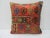 Turkish Vintage Kilim Orange & Green Decorative Pillow For Sale - Image 4 of 4