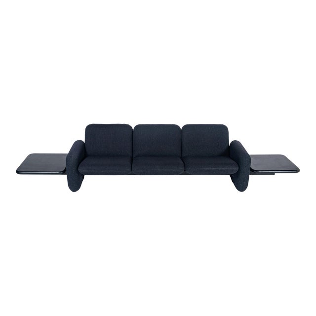 3 Seater Chiclet Sofa with Side Tables For Sale
