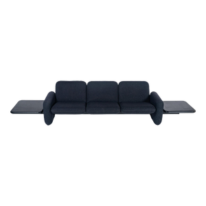 3 Seater Chiclet Sofa with Side Tables