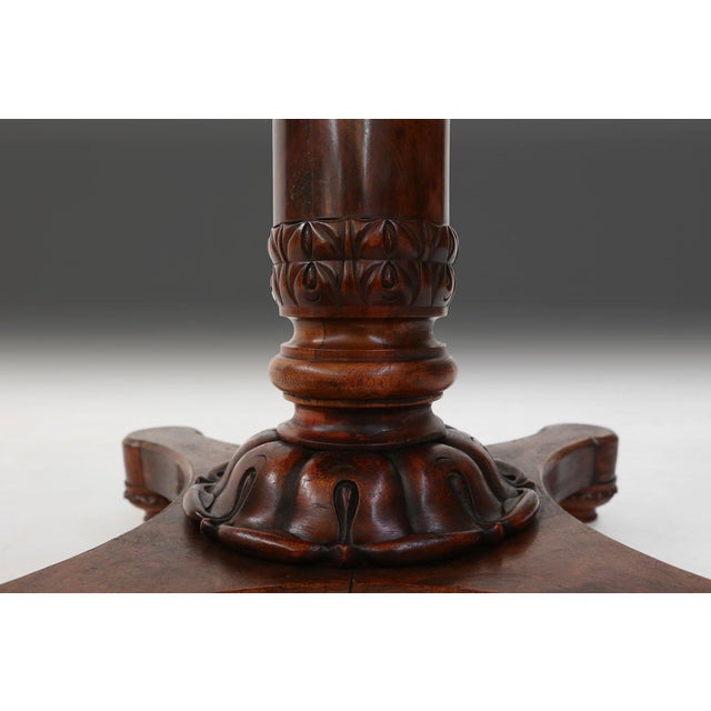 Victorian Burl Wood Folding Card Table, UK, 19th Century For Sale - Image 16 of 18