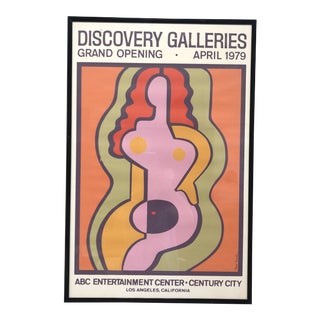 1979 Vintage Los Angeles Gallery Exhibition Poster For Sale