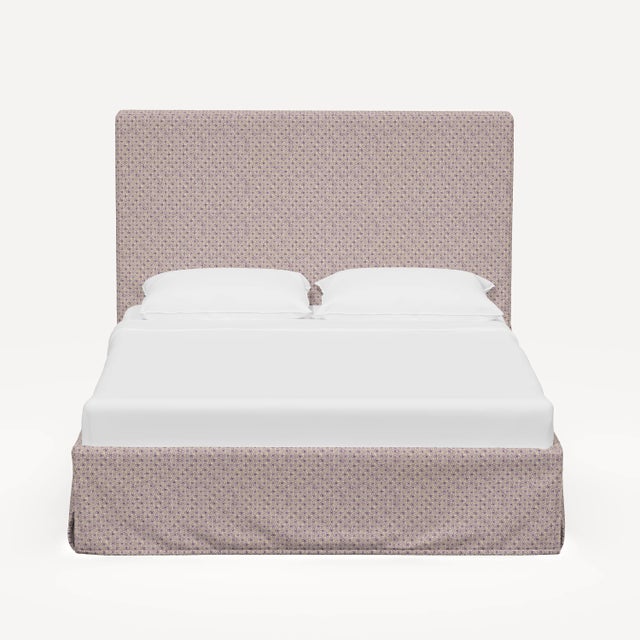 Traditional John Robshaw x Cloth & Company Twin Johanna Slipcover Bed in Aalap Lavender For Sale - Image 3 of 4