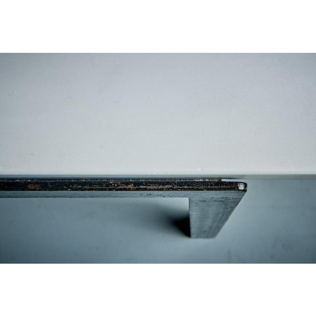 T-Angle Coffee Table with Marble Top from Knoll International, 1960s For Sale - Image 10 of 11