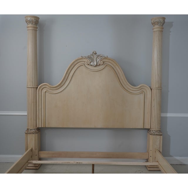 Traditional Henredon King Size Column Poster Bed For Sale - Image 3 of 16