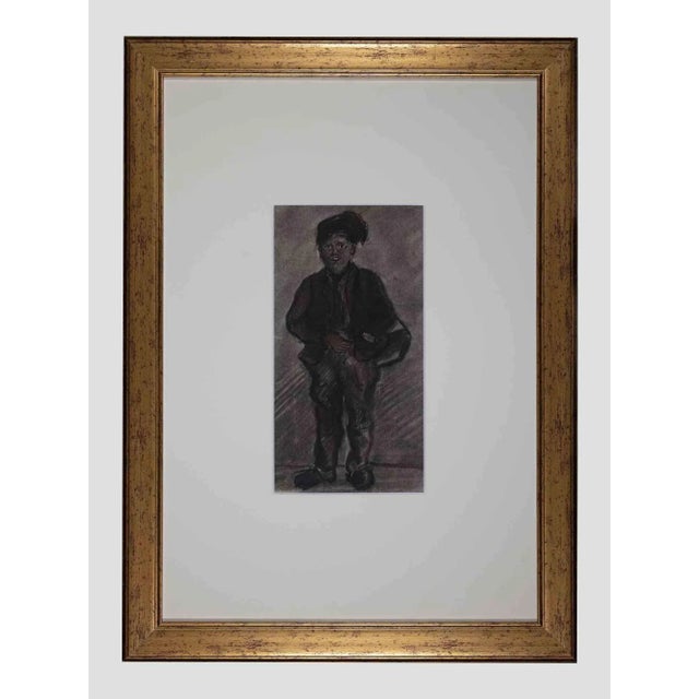 Unknown, Shoe-Shine Boy, Mixed Media, 1970s For Sale - Image 3 of 4