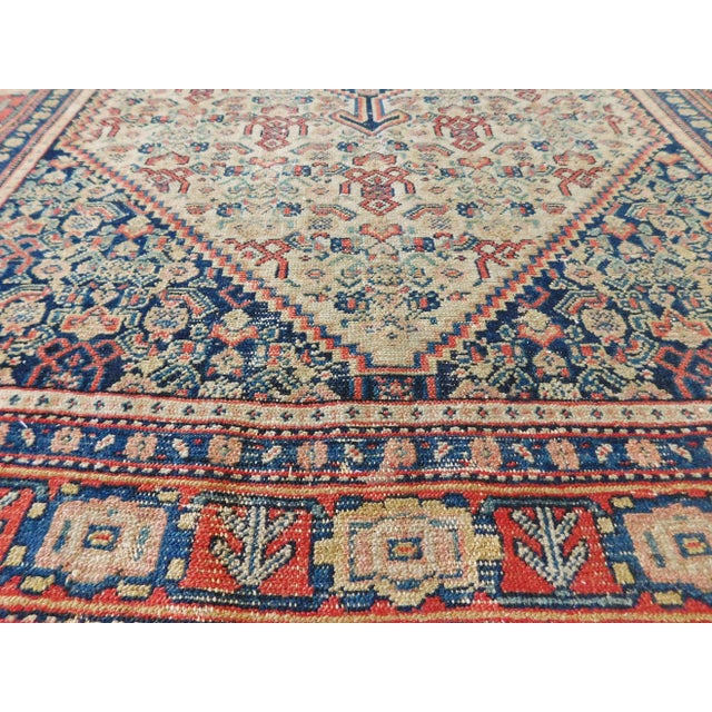 Antique Persian Senneh Rug - 3'4"x 4'8" For Sale - Image 10 of 13