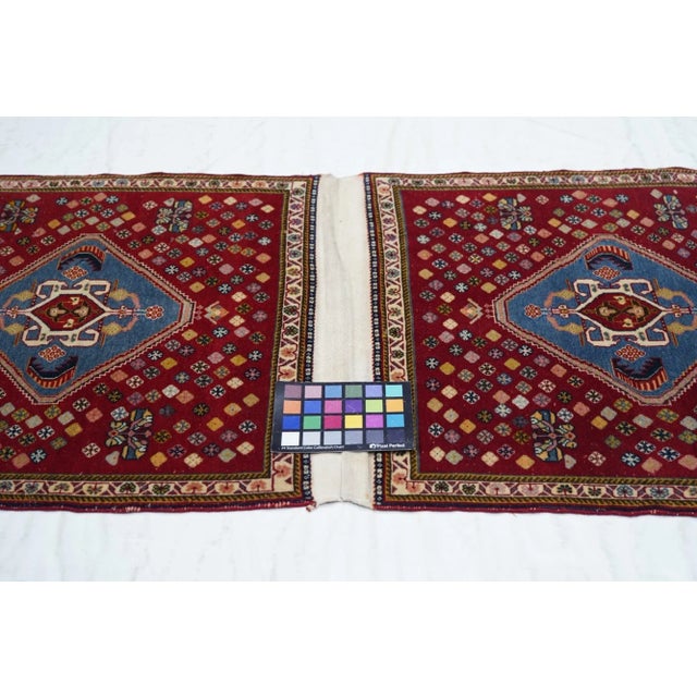 Extremely Fine Pair of Saddle Bag Persian Kashkouli Rug 2'0" X 4'0" For Sale In Washington DC - Image 6 of 10