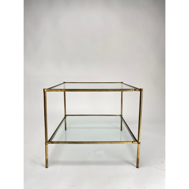 A rare and splendid pair of "T12" Montecarlo model brass coffee tables, designed by the Italian Architect and Designer...