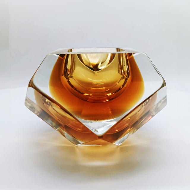 Italian Multifaceted Ashtray in Murano Glass by Flavio Poli for Seguso, 1960s For Sale - Image 11 of 11