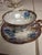 Mid-Century Modern Vintage Occupied Japan Iridescent Lusterware Footed Teacup and Saucer Set For Sale - Image 3 of 3