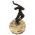 Unique Quirky Bronze Naked Bull Sitting on Onyx Platform For Sale - Image 4 of 9