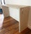 Off White Distress Painted Reclaimed Pine Wood Console Table by Dovetail For Sale - Image 4 of 13