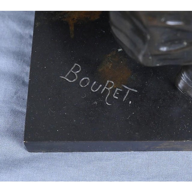 Late 19th Century Bronze By the Light of the Moon Sculpture from Bouret For Sale - Image 18 of 18