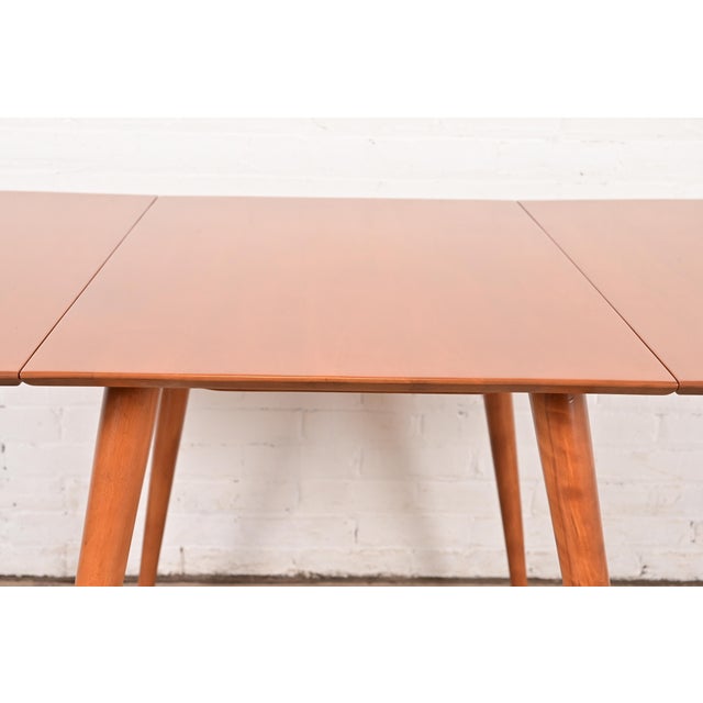 Paul McCobb Planner Group Solid Maple Drop Leaf Dining Table, Newly Refinished For Sale In South Bend - Image 6 of 11