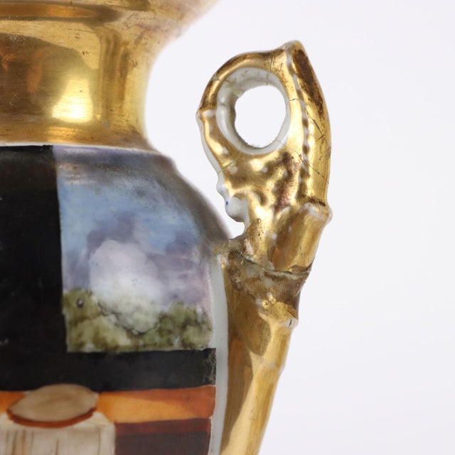 Ceramic Empire Style Porcelain Vases, Set of 2 For Sale - Image 7 of 12