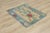 Rustic 1960s Southwestern Soft Blue Hand Knotted Rug For Sale - Image 3 of 13