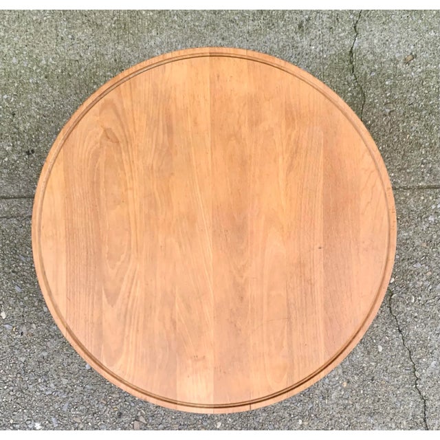 Haslev Side Table in Beech by Haslev Furniture From the 1960s For Sale - Image 4 of 10