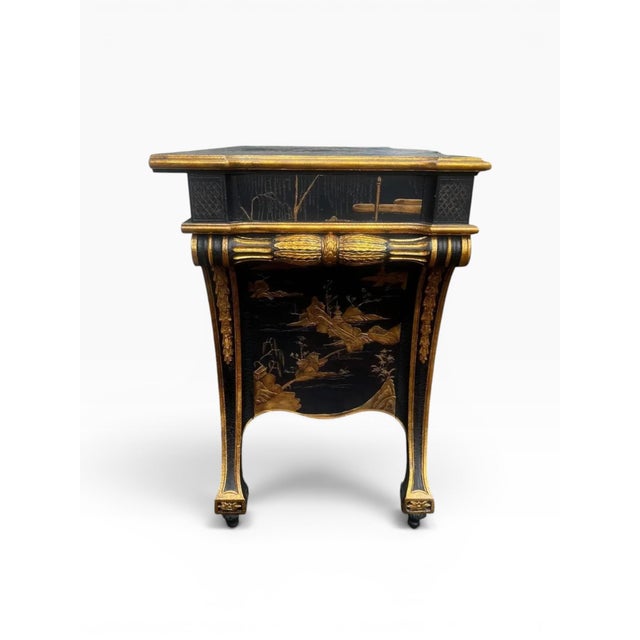 Wood 1980s Baker Furniture Stately Homes Chinoiserie Commode For Sale - Image 7 of 13