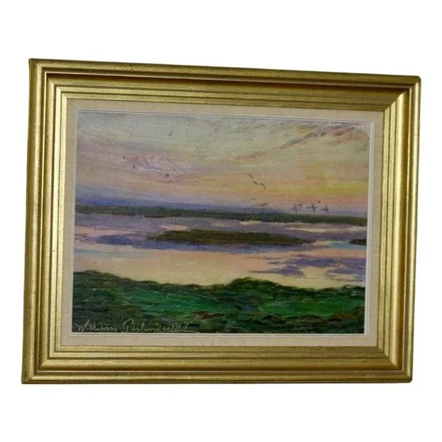 William Gislander, Seabirds Over Ocean, 1917, Framed For Sale - Image 11 of 11