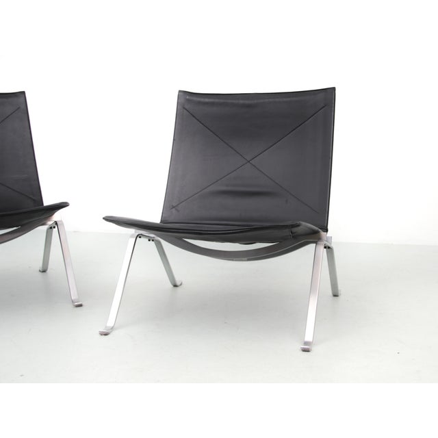 Set of Scandinavian Model PK22 Chairs from Fritz Hansen, 1996 For Sale - Image 6 of 15