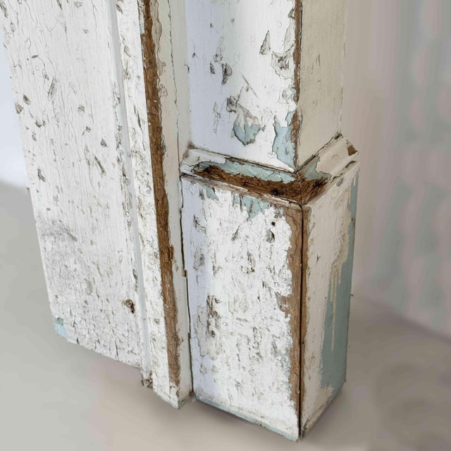 Neoclassical Antique Wooden Mantel - English Style For Sale - Image 3 of 7