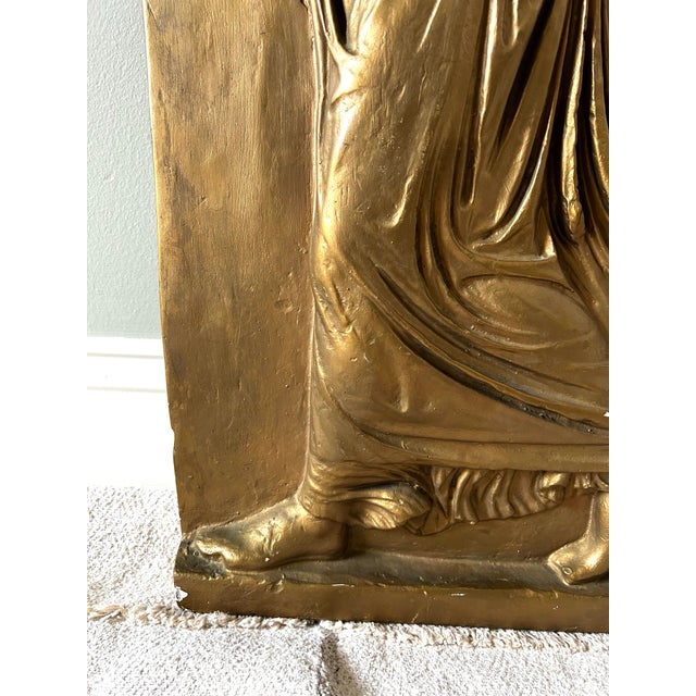 Classical Roman Antique Plaster Cast Relief of Gadiva For Sale - Image 3 of 16