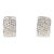 18k White Gold & Diamond Cuff Earrings, A Pair For Sale