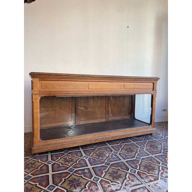 Characterful antique counter that breathes history and craftsmanship. with its robust solid wood construction, beautiful...