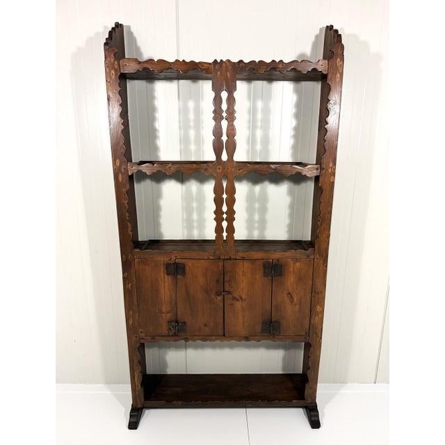 Antique Rustic Wall Unit Plate Cabinet, 1900s For Sale - Image 10 of 18