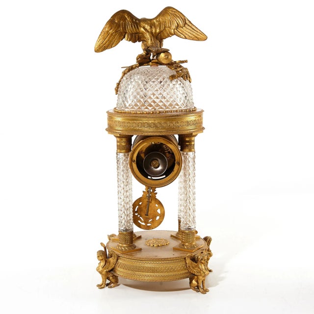 Traditional Fireplace Clock Set, Set of 3 For Sale - Image 3 of 11