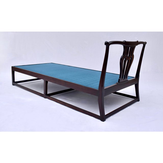 Chippendale Mahogany Daybed With Custom Upholstery, 20th Century For Sale - Image 14 of 14