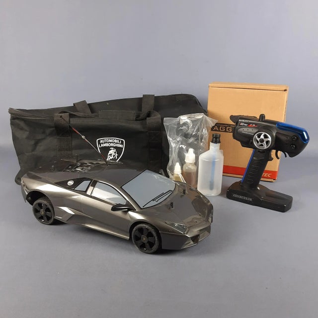 A unique opportunity to acquire a 1:10 scale radio-controlled (rc) nitro model of the legendary lamborghini reventon. This...