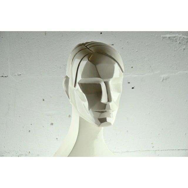 Plastic Art Deco Sculpture Bust For Sale - Image 7 of 12