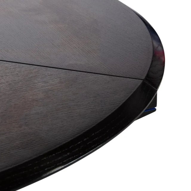 Quadrondo Wooden Dining Table in Black and Blue with Manual Function by Rosenthal For Sale - Image 6 of 11